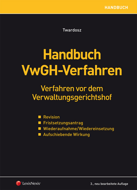 Handbuch VwGH-Verfahren - Benjamin Twardosz