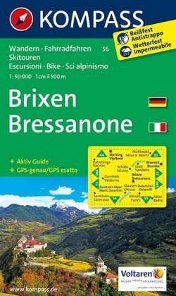 KOMPASS Wanderkarte Brixen /Bressanone - 