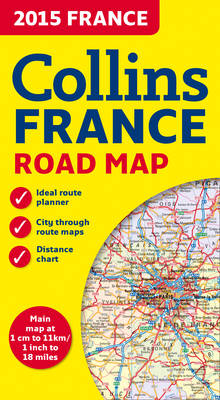 2015 Collins Map of France -  Collins Maps