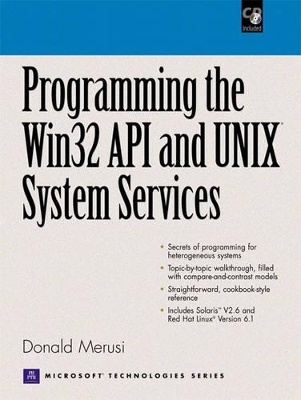 Programming  the Win32 API and UNIX System Services - Don E. Merusi