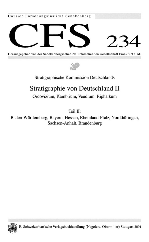 Stratigraphie von Deutschland II: Ordovizium, Kambrium, Vendium, Riphäikum