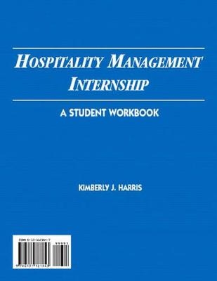 Hospitality Management Internship - Kimberly J. Harris