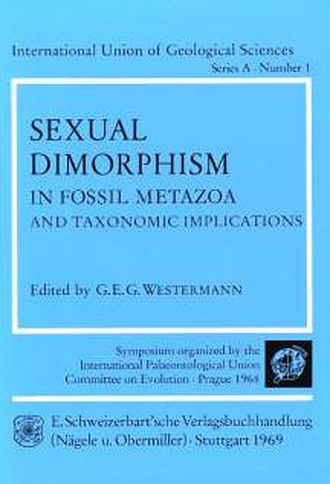 Sexual Dimorphism in Fossil Metazoa and Taxonomic Implications - 