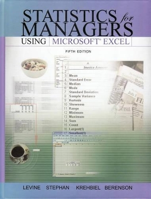 Statistics for Managers Using Excel and Student CD Package - David M. Levine, Mark L. Berenson, Timothy C. Krehbiel