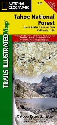 Tahoe National Forest, Sierra Buttes/donner - National Geographic Maps