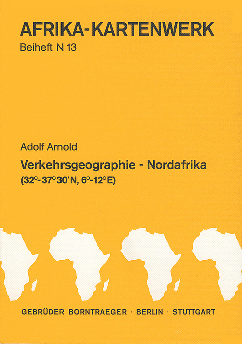 Afrika-Kartenwerk. Farbige Karten auf Speziallandkartenpapier. Dreisprachige Legenden / Serie N: Nordafrika (Tunesien, Algerien) - 