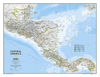 Central America Classic, Tubed - National Geographic Maps