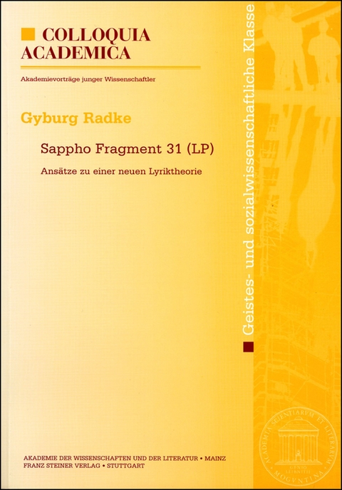 Sappho Fragment 31 (LP) - Gyburg Radke-Uhlmann