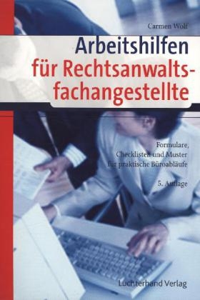 Arbeitshilfen für Rechtsanwaltsfachangestellte