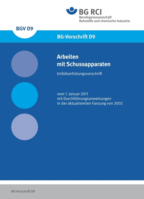 DGUV Vorschrift 56 - Arbeiten mit Schussapparaten