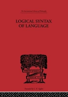 Logical Syntax of Language - Rudolf Carnap