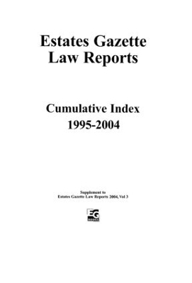 EGLR 2004 Cumulative Index - Barry Denyer-Green, Navjit Ubhi