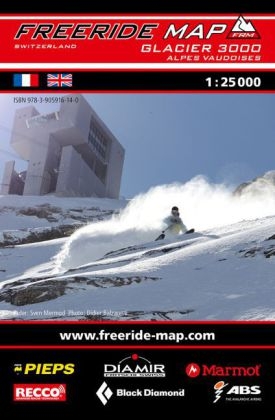 Freeride Map Glacier 3000 / Alpes Vaudoises