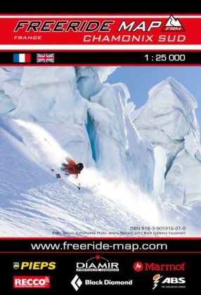 Freeride Map Chamonix Sud