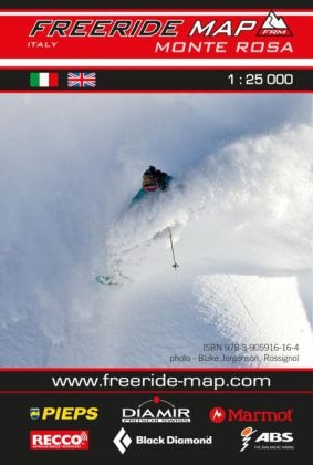 Freeride Map Monte Rosa