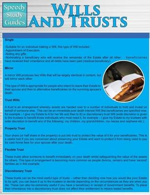 Wills and Trusts (Speedy Study Guides -  Speedy Publishing LLC