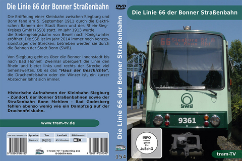 Die Linie 66 der Bonner Straßenbahn -  tram-tv