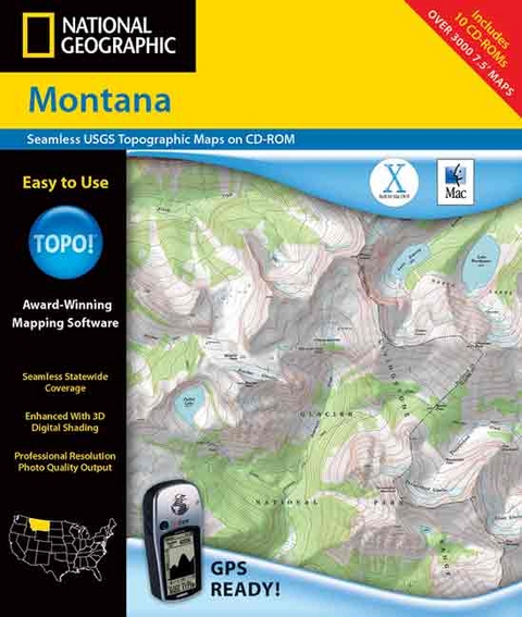 National Geographic Topographical Montana -  Rand McNally,  Geological Survey