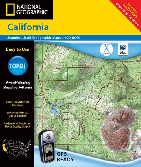 California - Topo! -  Rand McNally,  Geological Survey