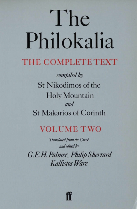 Philokalia Vol 2 -  G.E.H. Palmer