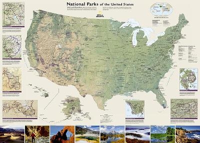 United States National Parks, Folded And Polybagged - National Geographic Maps