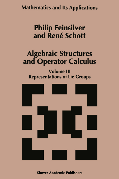 Algebraic Structures and Operators Calculus - P. Feinsilver, René Schott