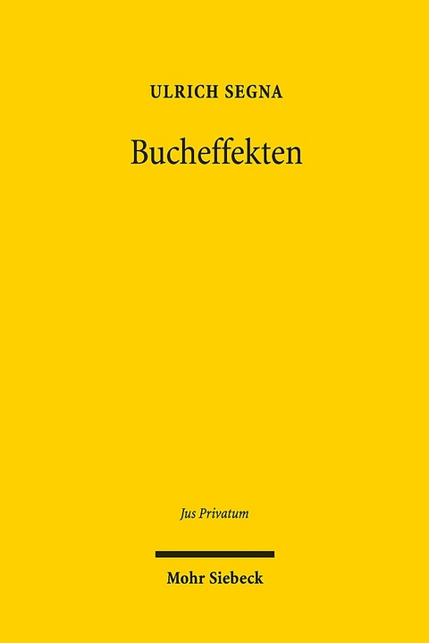 Bucheffekten - Ulrich Segna