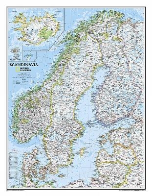 Scandinavia Classic, Laminated - National Geographic Maps