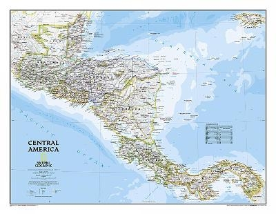 Central America Classic Flat - National Geographic Maps