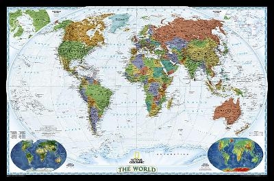 World Decorator, Laminated - National Geographic Maps