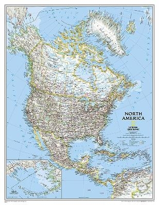 North America Classic, Enlarged Flat - National Geographic Maps