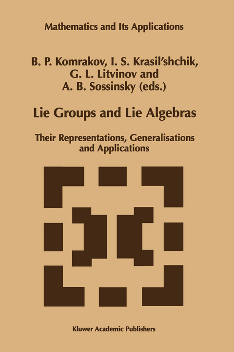 Lie Groups and Lie Algebras - 