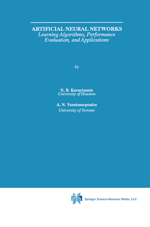 Artificial Neural Networks - Nicolaos Karayiannis, Anastasios N. Venetsanopoulos