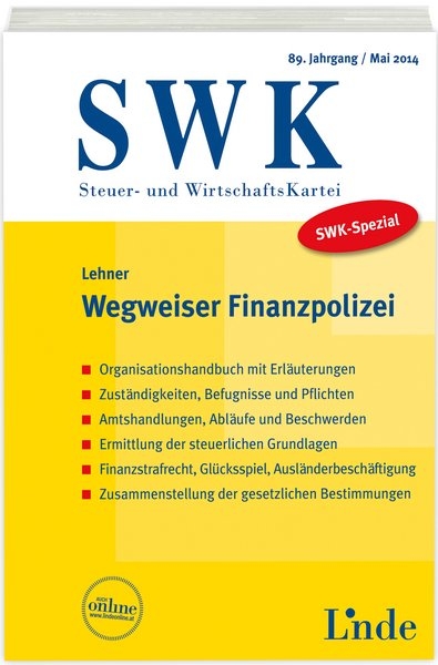 SWK-Spezial Wegweiser Finanzpolizei - Wilfried Lehner