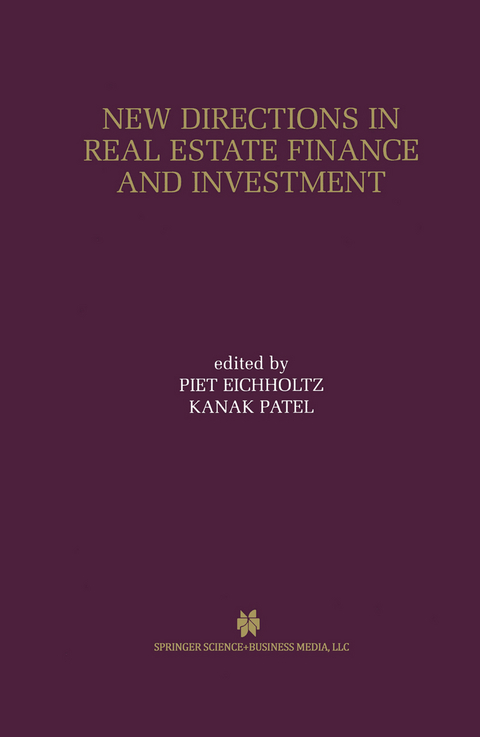 New Directions in Real Estate Finance and Investment - 