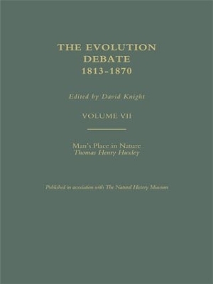 Man's Place in Nature, 1863 - Thomas Henry Huxley