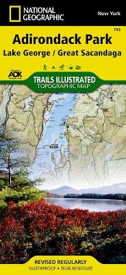 Lake George/great Sacandaga Lake, Adirondack Park - National Geographic Maps