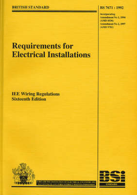 Institution of Electrical Engineers Wiring Regulations -  Institution of Electrical Engineers