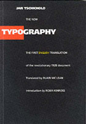 The New Typography - Jan Tschichold