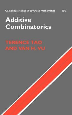 Additive Combinatorics - Terence Tao, Van H. Vu