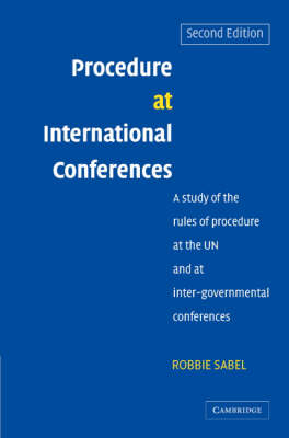 Procedure at International Conferences - Robbie Sabel