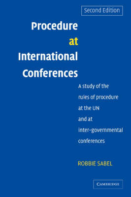 Procedure at International Conferences - Robbie Sabel