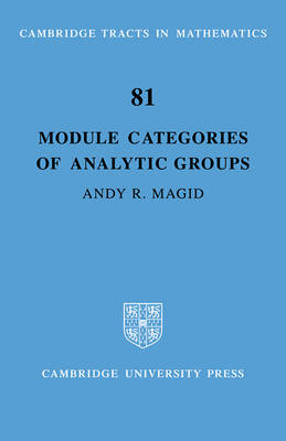 Module Categories of Analytic Groups - Andy R. Magid