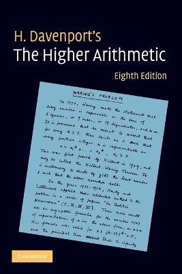 The Higher Arithmetic - H. Davenport