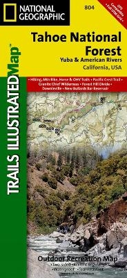 Tahoe National Forest, Yuba & American Rivers - National Geographic Maps