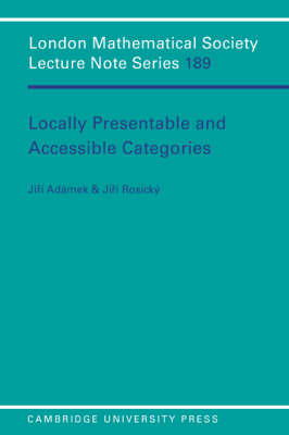 Locally Presentable and Accessible Categories - J. Adamek, J. Rosicky