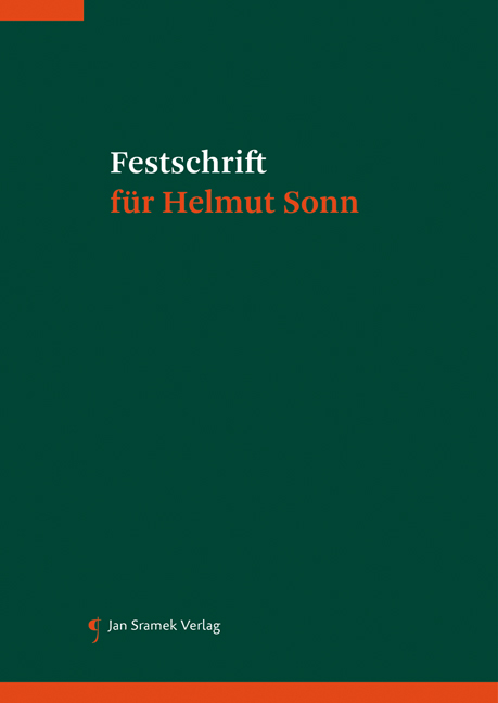 Festschrift für Helmut Sonn - 