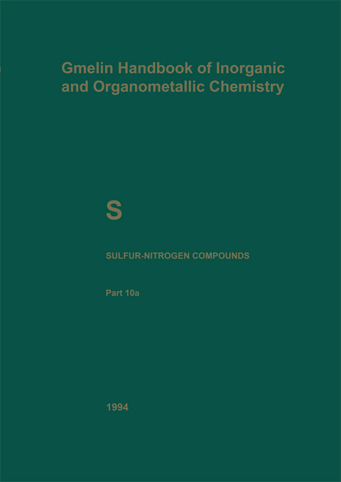 S Sulfur-Nitrogen Compounds - Norbert Baumann, Hans-Jürgen Fachmann, Reimund Jotter, Alfons Kubny