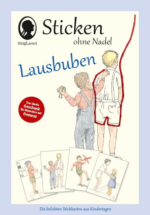 Sticken ohne Nadel "Lausbuben" - 