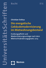 Die energetische Gebäudemodernisierung im Mietwohnungsbestand - Christian Osthus